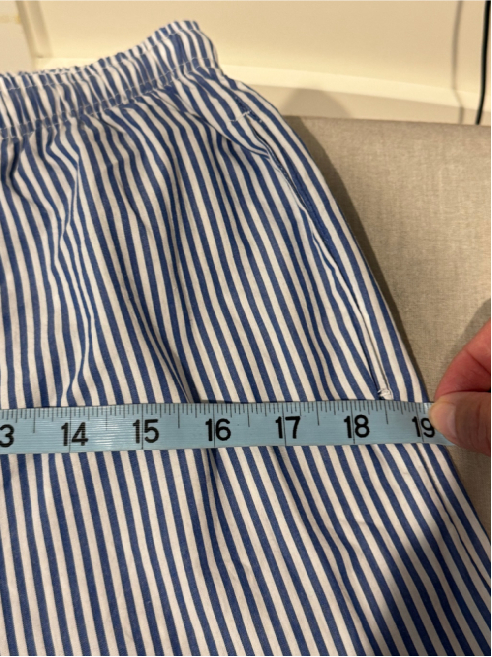 Women's beachlunchlounge Striped lounge pants Blue White Size XS - Picture 10 of 12